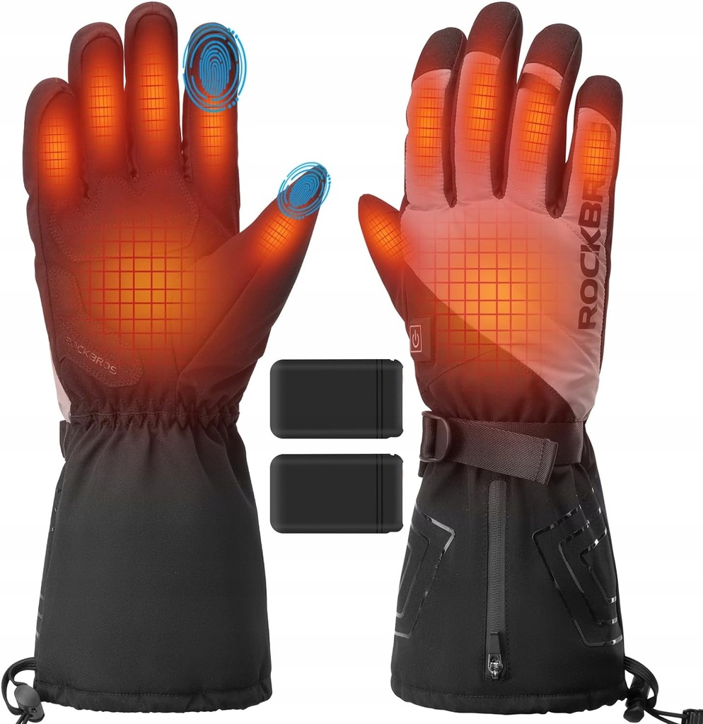 4000mAh ŁADOWANIA HEATED GLOVES PODGRZEWANE RĘKAWICZKI 40-65°C DO ROWERS XL