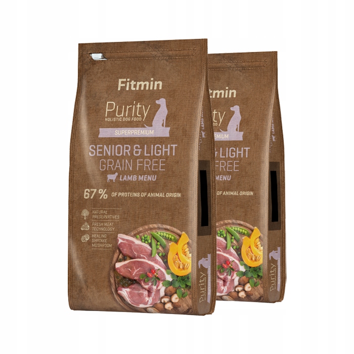 Fitmin Purity Grain Free Senior Light Lamb 2x 12kg