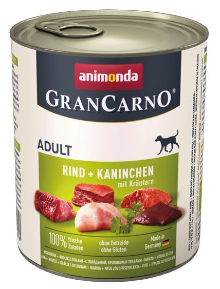 Animonda GranCarno Adult Wołowina z Królikiem 800g