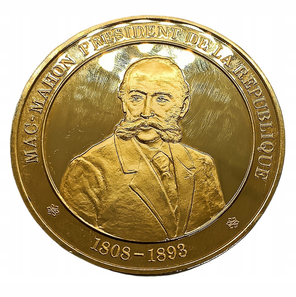 Srebrny medal Mac-Mahon, 38 g, Gold plated