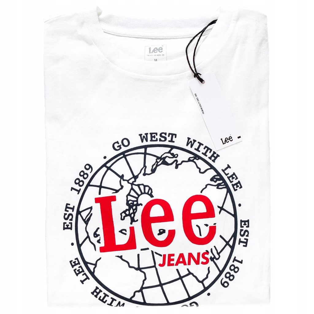 LEE WORLD TEE MĘSKA KOSZULKA T-SHIRT NADRUK XL TAL