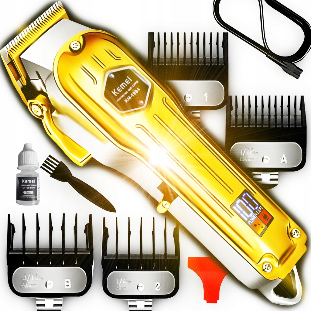 Maszynka do strzyżenia Kemei Klasyczna maszynka oldstyle barbera stylowa