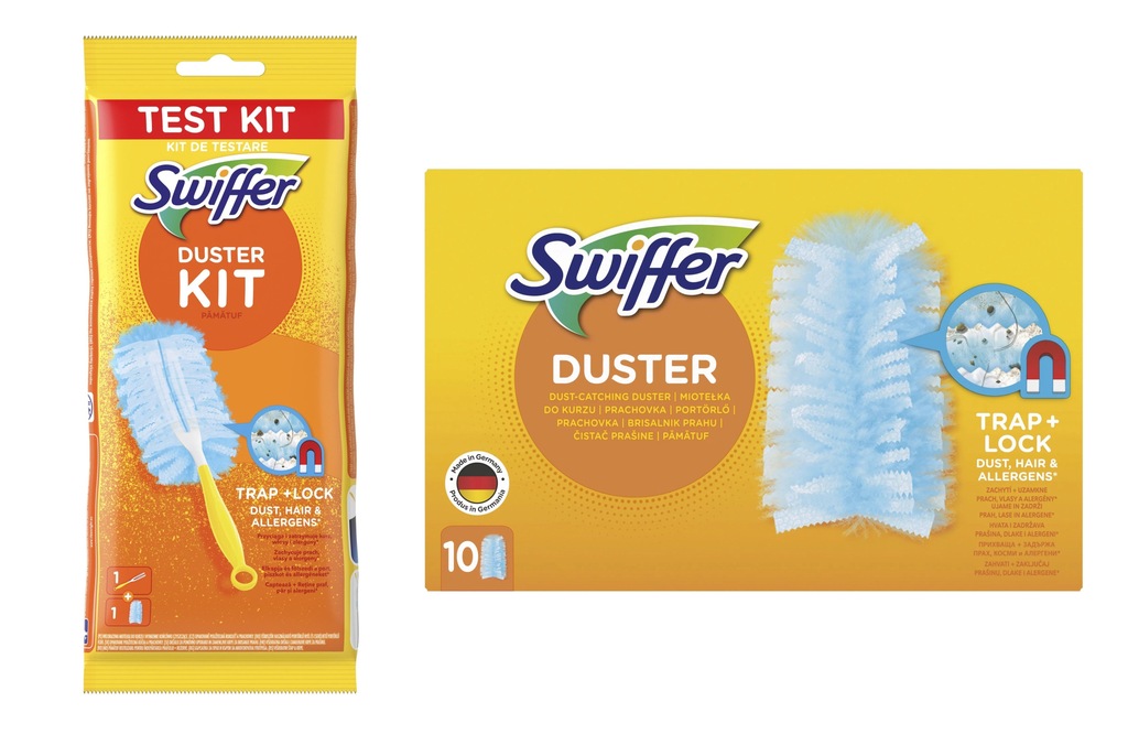 SWIFFER DUSTER MIOTEŁKA 1+1+10 ZBIERA KURZ SIERŚĆ