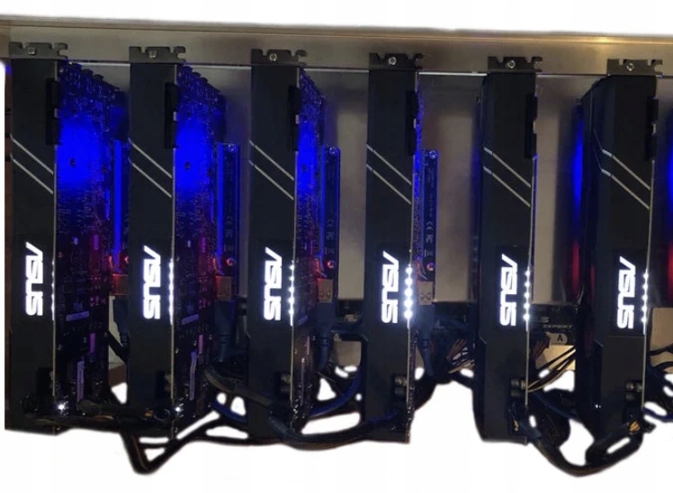 Koparka kryptowalut 6 x RTX 4070Ti KASPA IRON FISH