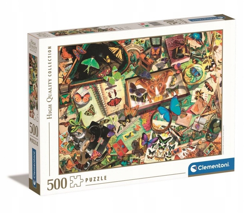 Puzzle 500 elementów High Quality, Kolekcjoner motyli