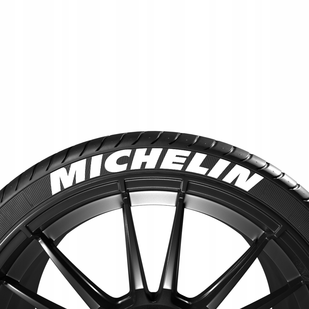 Białe napisy na opony MICHELIN (8szt.)
