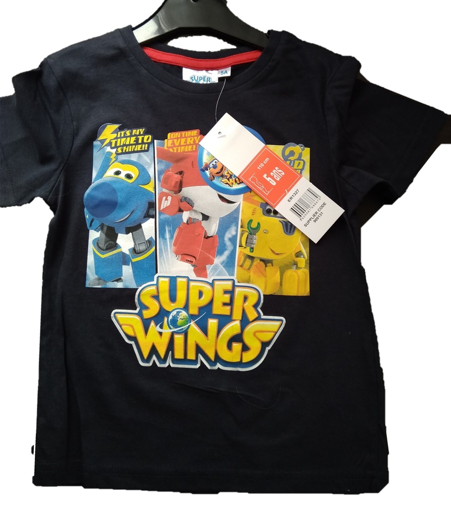 Bluzka z krótkim rękawem Super Wings roz 110