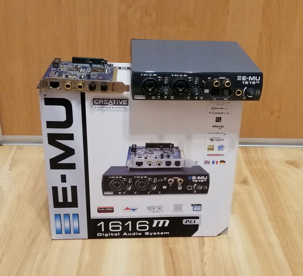 Interface audio midi Emu 1616 m PCI Win 7/8/10 8364844218