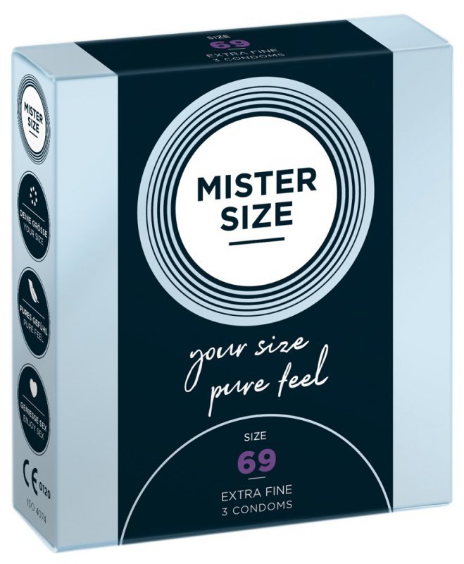 Mister Size 69mm pack of 3