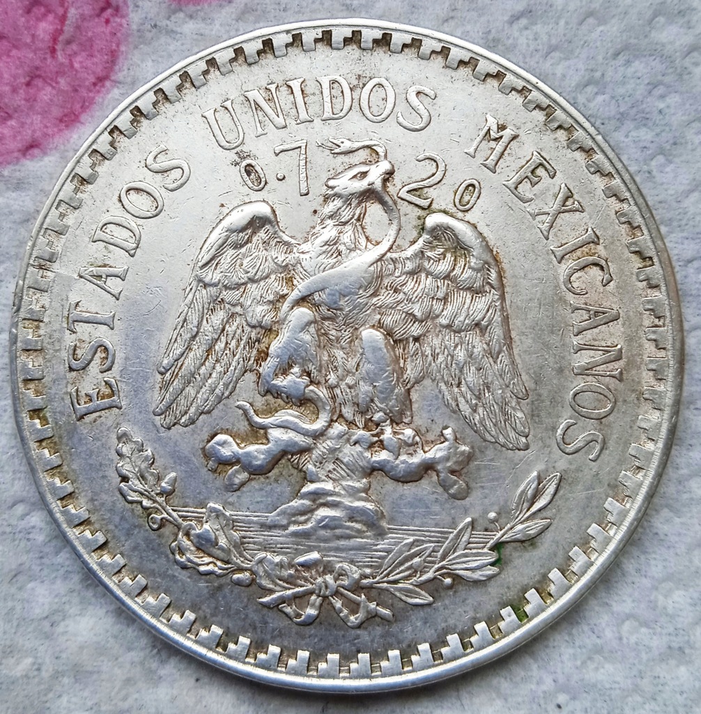 Peso 1920 srebro ORYGINAŁ Meksyk