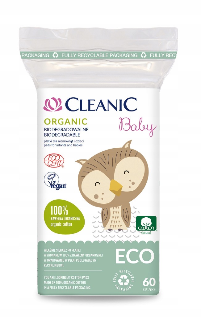 Cleanic Baby Eco Płatki dla niemowląt i dzieci Org