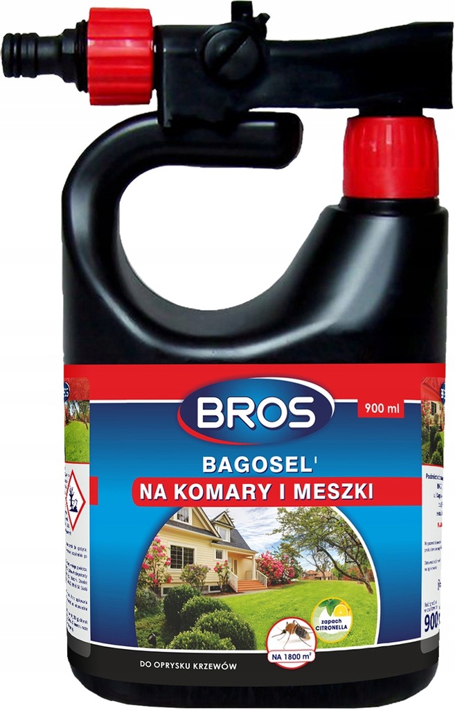 BROS Bagosel Oprysk na komary, kleszcze 0,9L