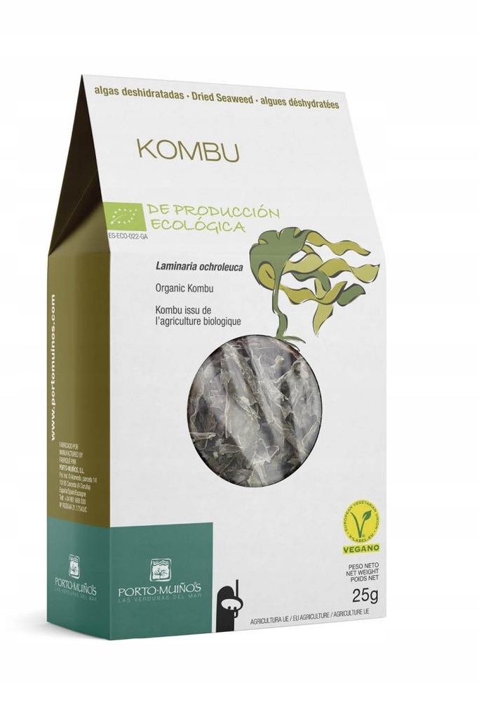 ALGI MORSKIE SUSZONE - KOMBU BIO 25 g - PORTO MUIN