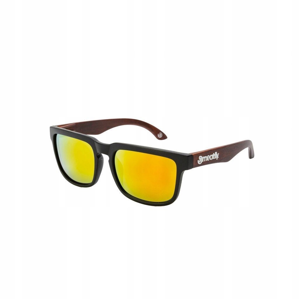 okulary na rower Meatfly Memphis 2 Black/Dark Wood