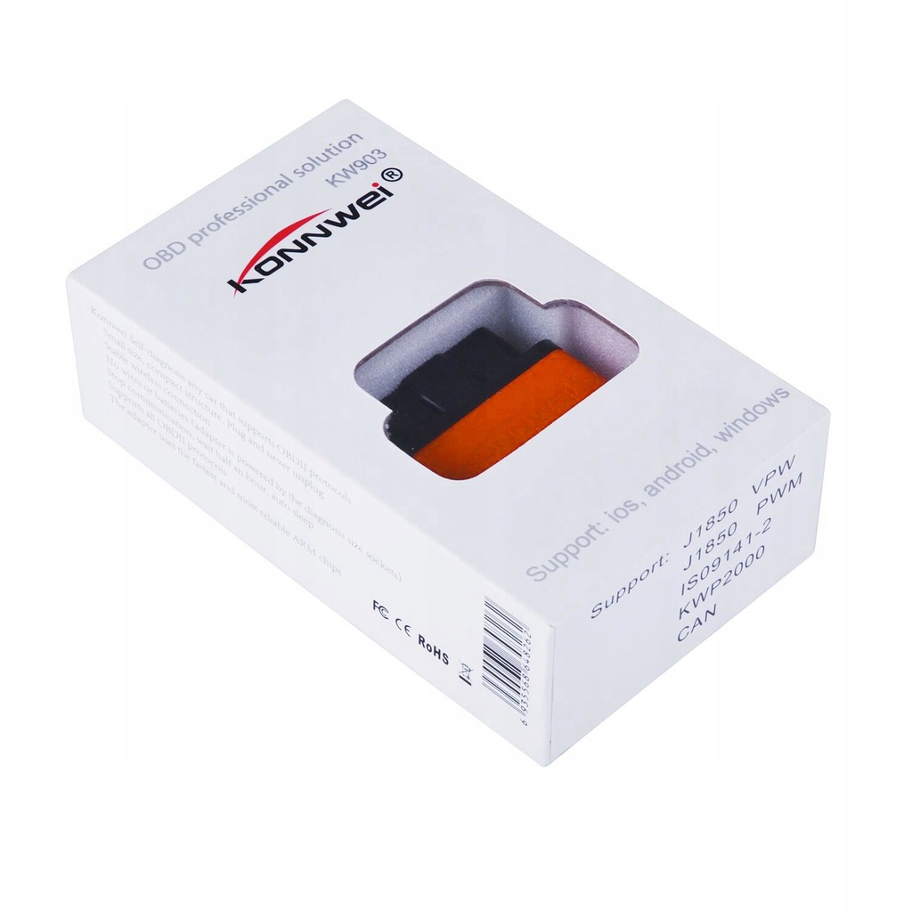 Купить Интерфейс ELM327 OBD2 Vgate KONNWEI KW903 BT3.0: отзывы, фото, характеристики в интерне-магазине Aredi.ru