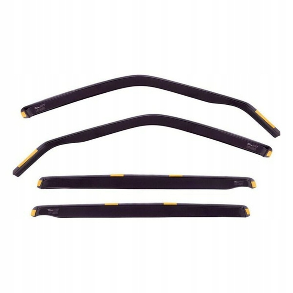 Deflektor wiatru HEKO 28343 4 Części Przedni Ty