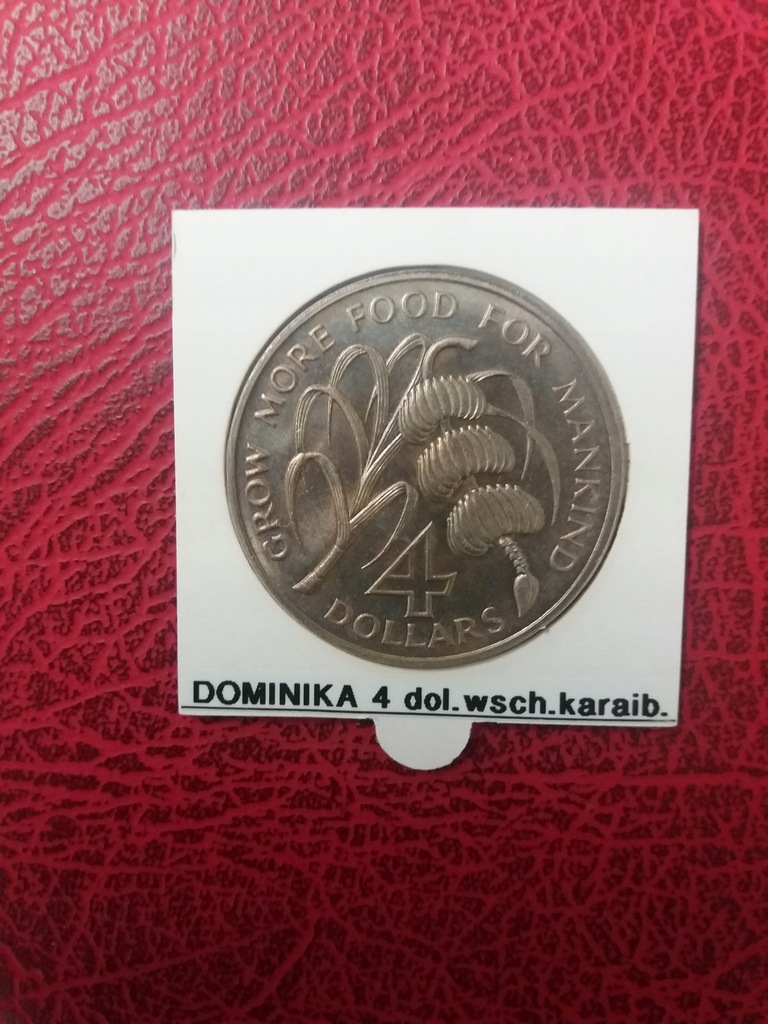 DOMINIKA 4 $ wsch. karaib. 1970 MN. mennicza