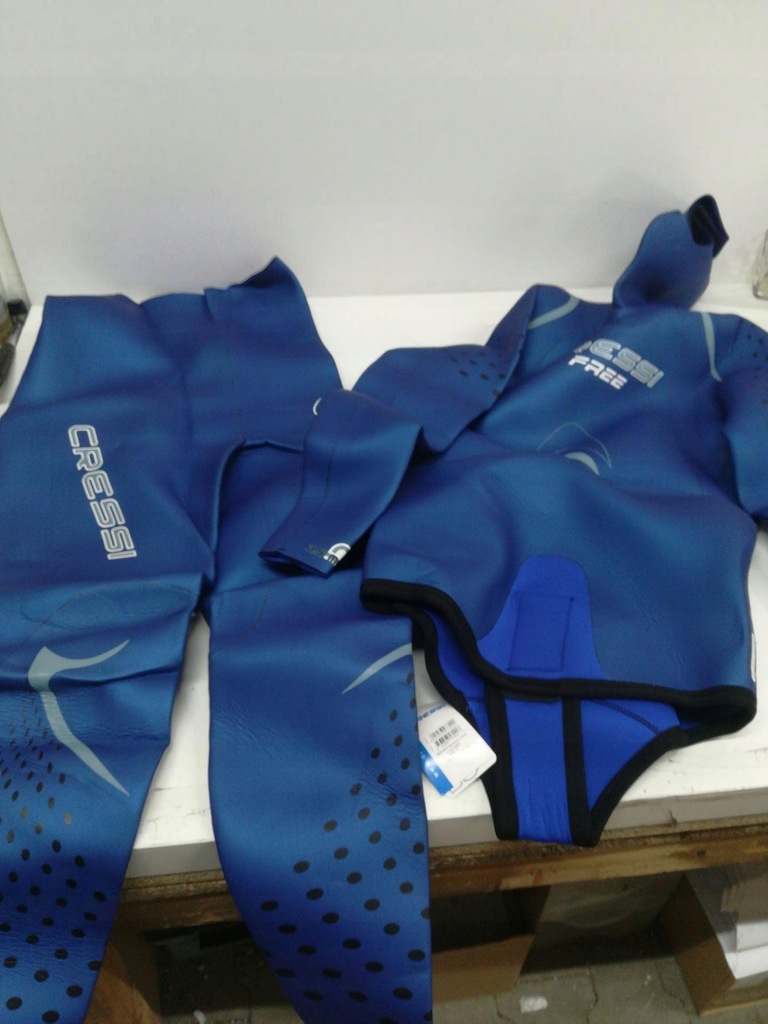Cressi Cressi Sub Wetsuit Free Man 3.5mm L Blue 8022983077222 