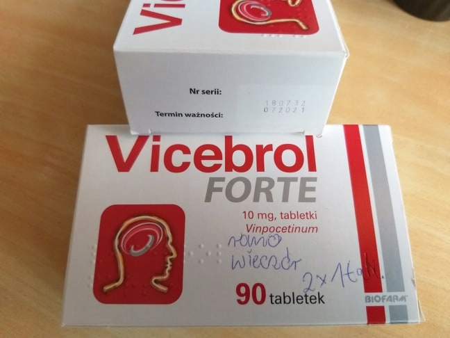 Vicebrol Forte 10mg - 180 tabletek