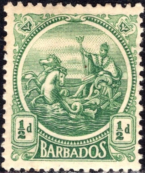 kol.bryt.Barbados sea horse 1/2 d.czysty *