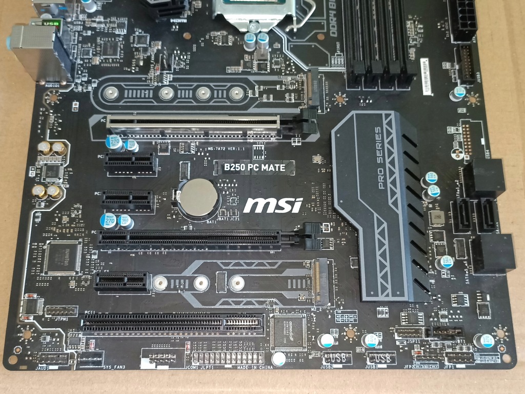 p yta MSI B250 PC MATE procesor Intel i7 6700 11309100530