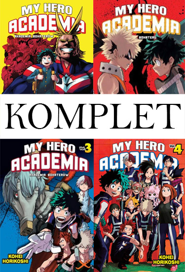 MY HERO ACADEMIA TOMY 1-25 KOMPLET PL NOWE MANGI