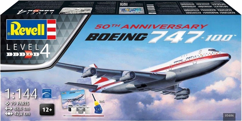 Купить Комплект модели самолета Revell BOEING 747, краска: отзывы, фото, характеристики в интерне-магазине Aredi.ru