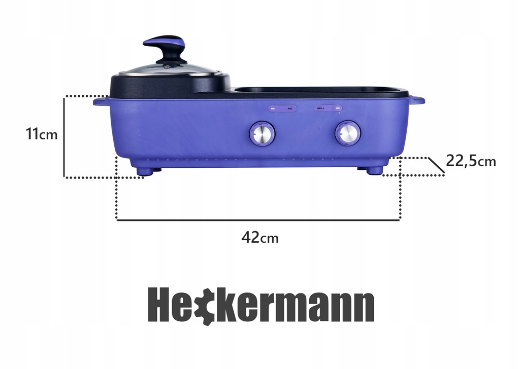 Kuchenka elektryczna do grillowania Heckermann R40