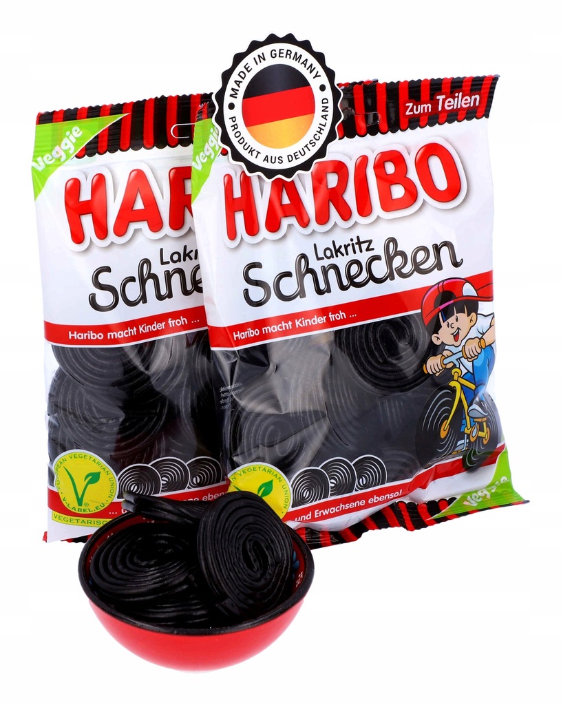 Żelki Haribo Lakritz Schnecken Haribo 175 g