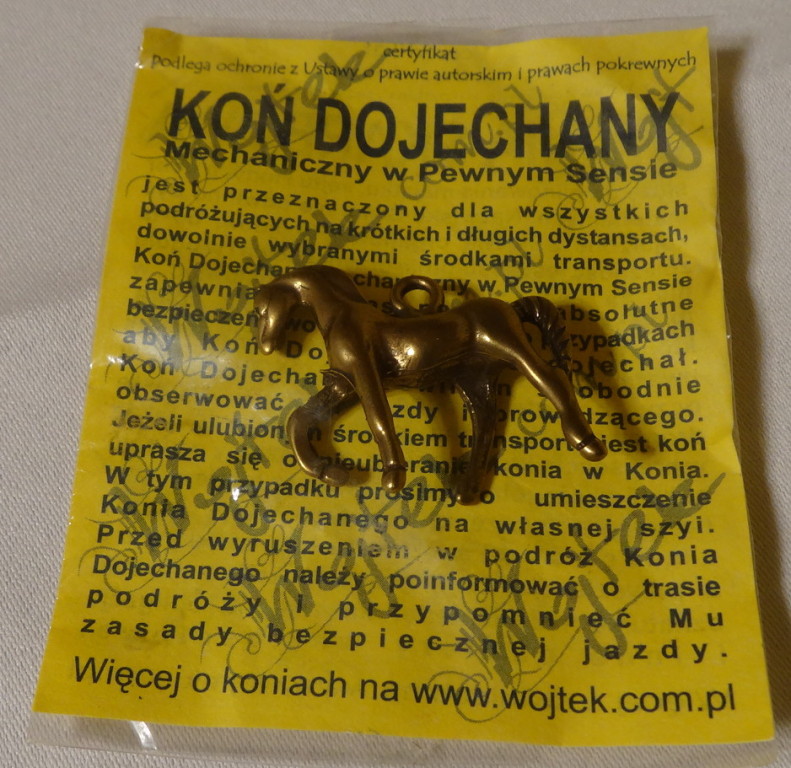 Zawieszka do naszyjnika "Koń dojechany"