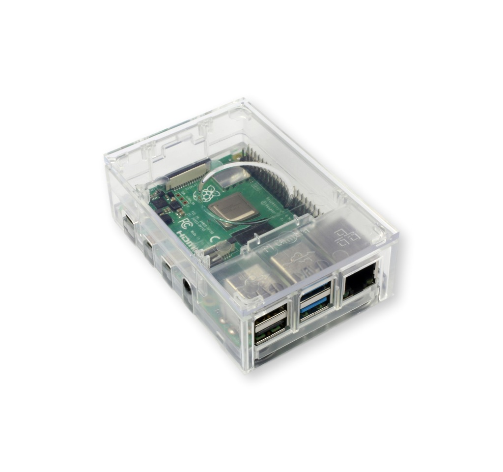 Obudowa przezroczysta plastikowa multicomp do Raspberry Pi 4B