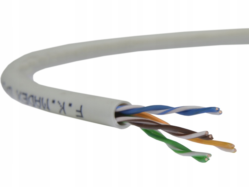 MADEX Kabel skrętka drut UTP kat.5e 100% miedź CU
