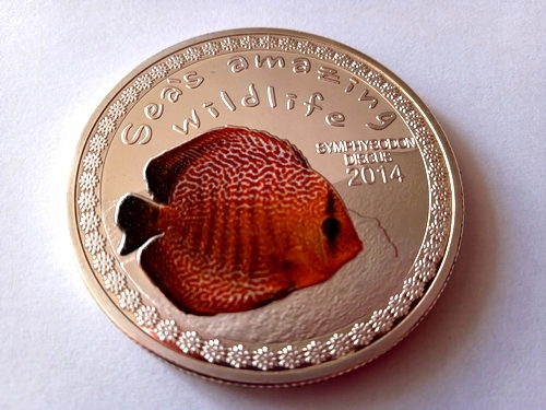 BURUNDI - 5000 franków 2014, Paletka dyskowiec , kolor, przepiękna moneta !