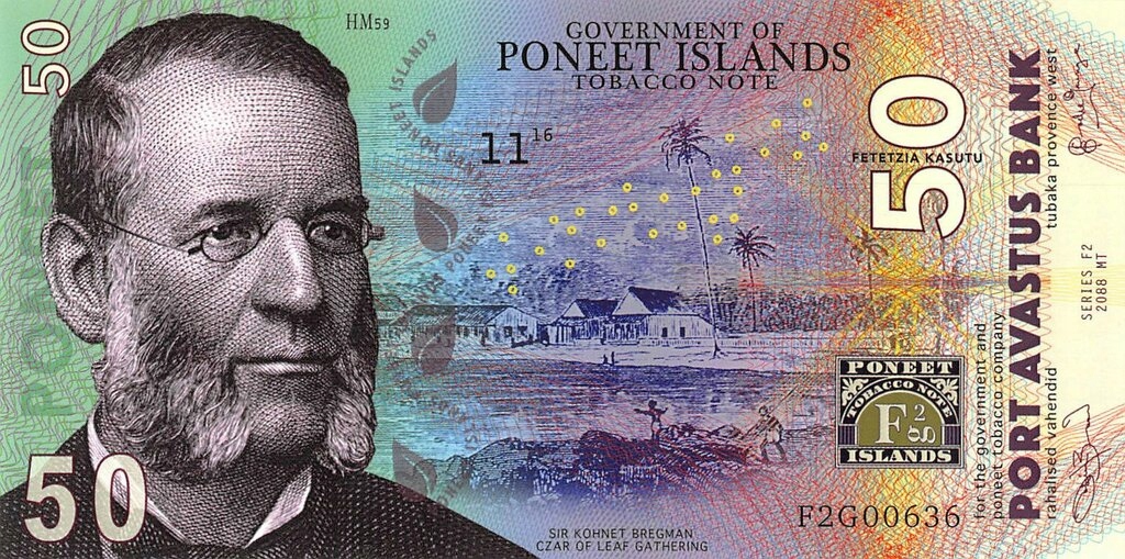 PONEET ISLANDS 50 kasutu 2016 rok F458