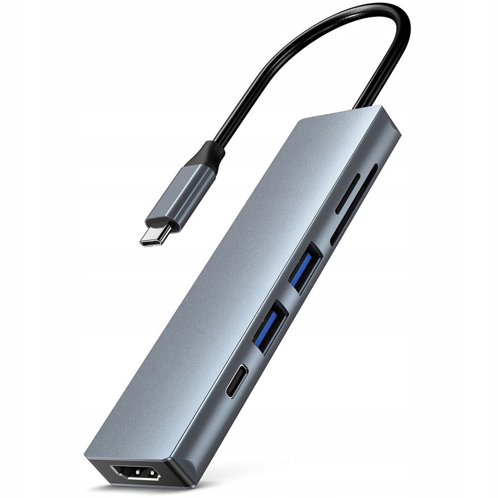 Купить Адаптер-концентратор 7-в-1 USB-C HDMI 4K SD Macbook Pro / Air: отзывы, фото, характеристики в интерне-магазине Aredi.ru