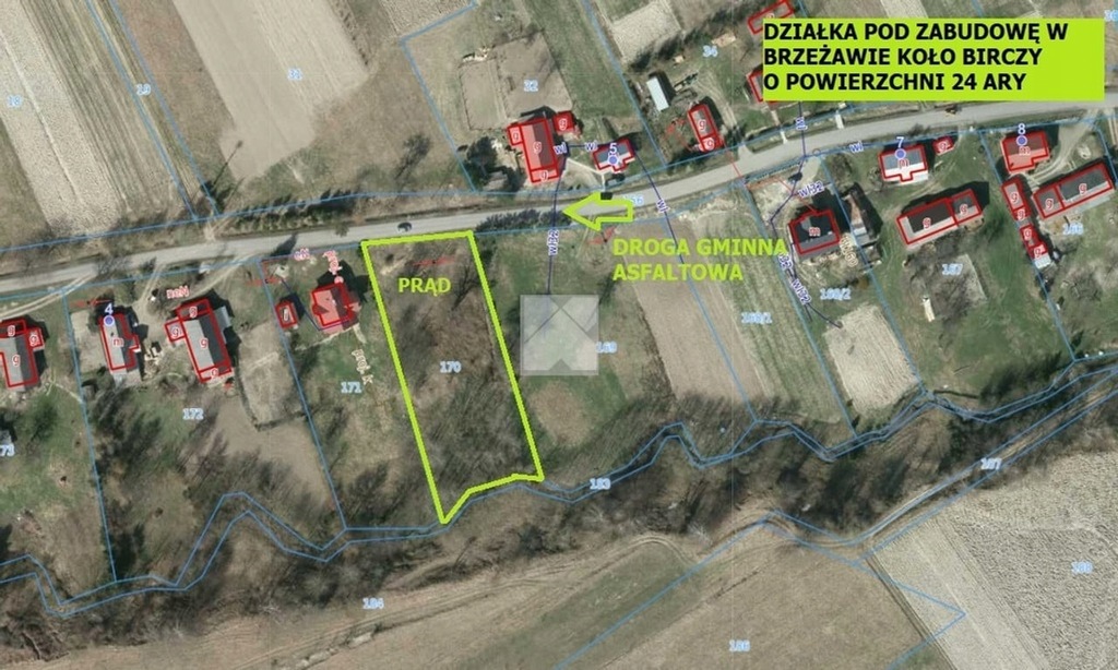 Działka, Brzeżawa, Bircza (gm.), 2400 m²