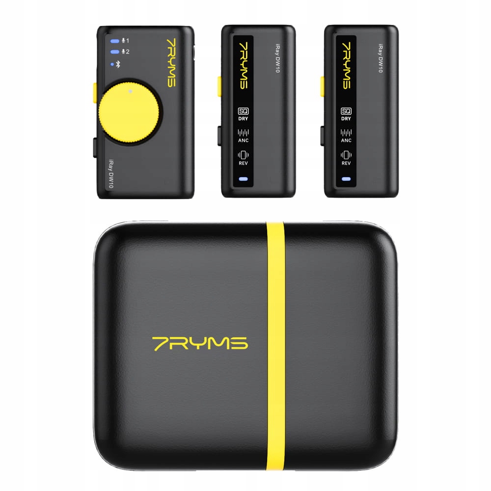 Bezprzewodowy mikrofon 7Ryms iRay DW10 [mini jack 3,5mm + USB-C] podwójny C