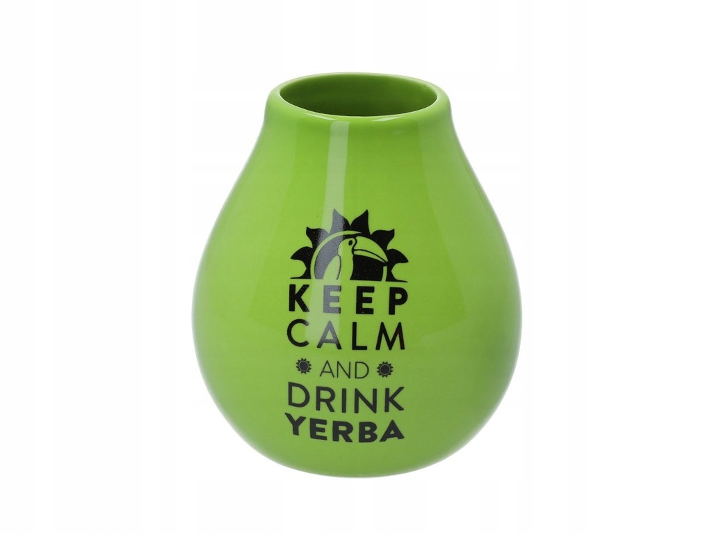 Matero Ceramico LUKA GREEN 350 ml z logo MATE GREE