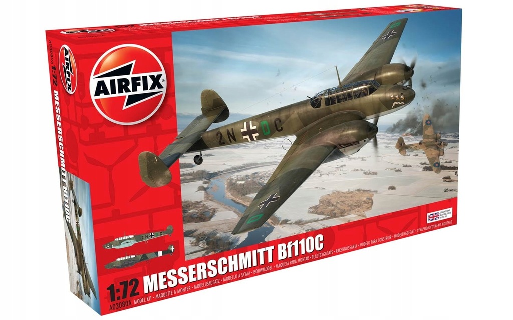 Купить AIRFIX 03080A - 1:72 Мессершмитт Bf110C: отзывы, фото, характеристики в интерне-магазине Aredi.ru