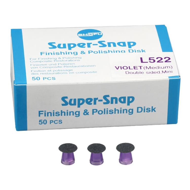 SHOFU SUPER-SNAP L522 VIOLET 50SZTUK