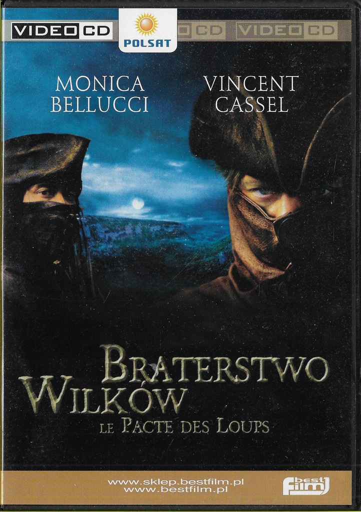 Braterstwo wilków / M.Bellucci V.Cassel 2xVCD/ stan płyt jak NOWE