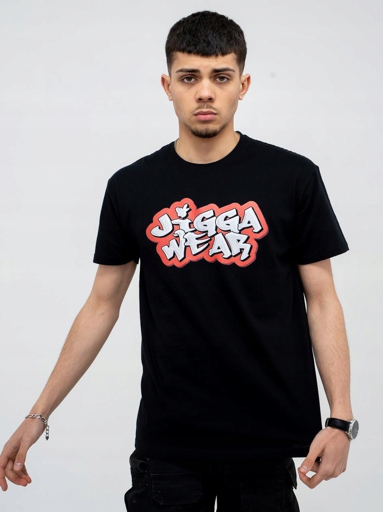 Koszulka Męska Jigga Graffiti Logo Czarna L