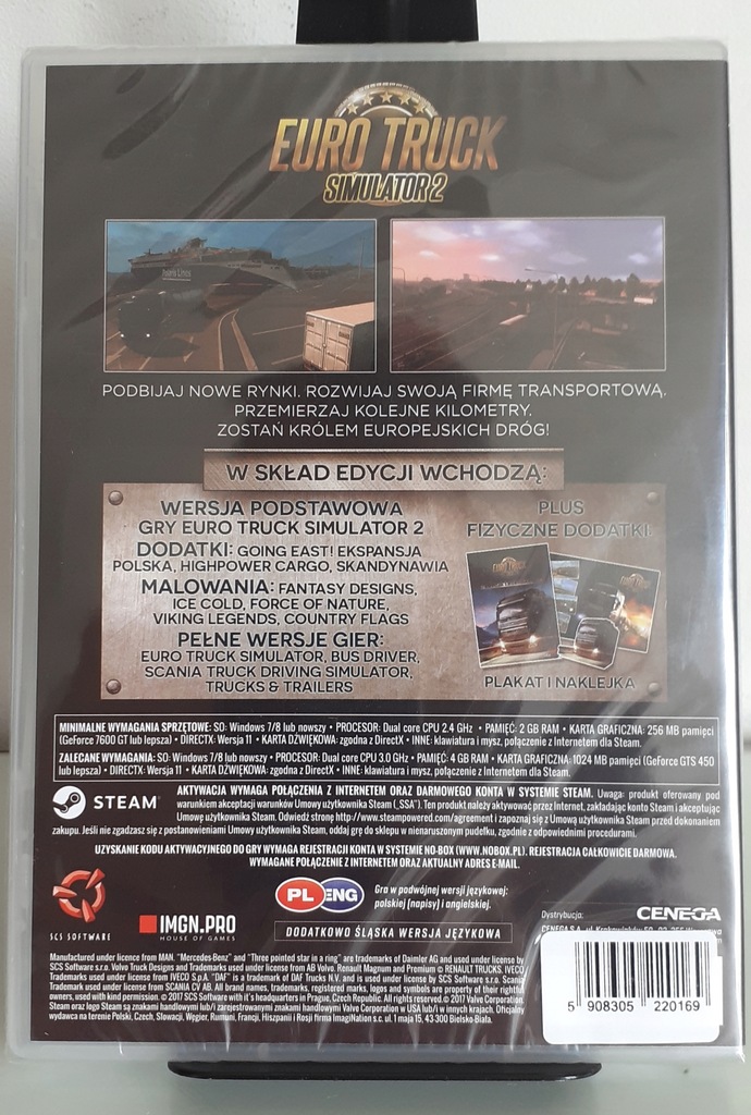 Купить EURO TRUCK SIMULATOR 2 ETS LEGENDARY EDITION PC PL: отзывы, фото ...