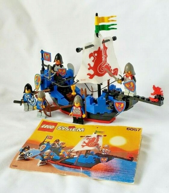 Lego 6057 CASTLE Sea Serpent Pudełko, Instru. 1992