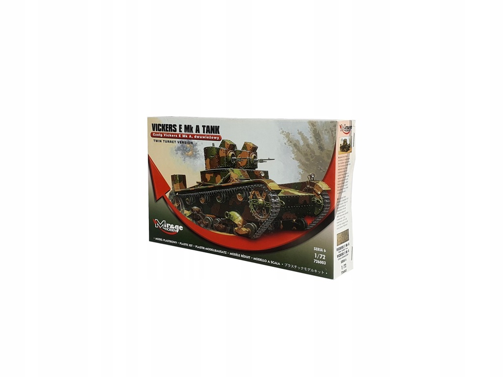 Model Mirage-Hobby Vickers E Mk A czołg 72603 1:72