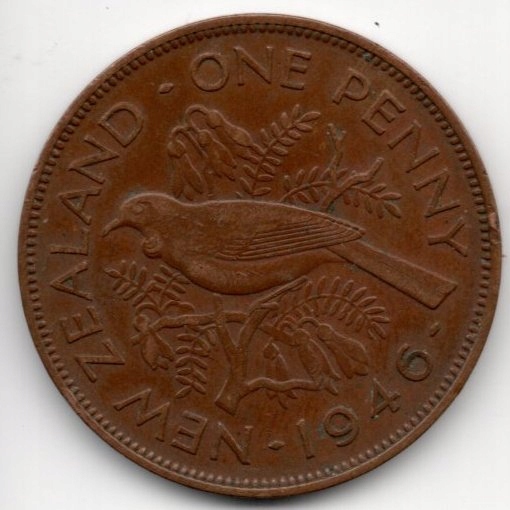 Nowa Zelandia Penny 1946 Ptak