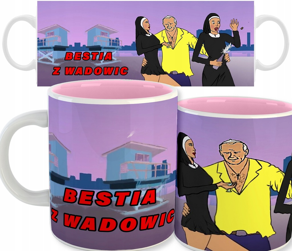 KUBEK FP Różowy Środek BESTIA Z WADOWIC 2