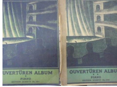 OUVERTUREN ALBUM PIANO nr. 254, 355 - ---