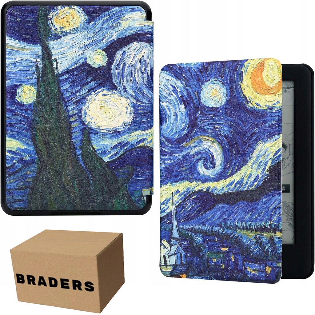Etui na Kindle 10 2019 6" – Van Gogh Gwiaździsta Noc Pokrowiec