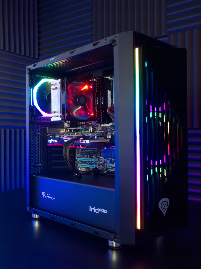 Купить КОРПУС ДЛЯ ИГРОВОГО ПК GENESIS IRID 400 ATX RGB: отзывы, фото, характеристики в интерне-магазине Aredi.ru